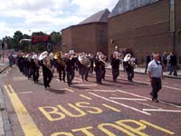 Tot proudly leads the Band....and he's on the right foot as well!  Eat your heart out Billy!